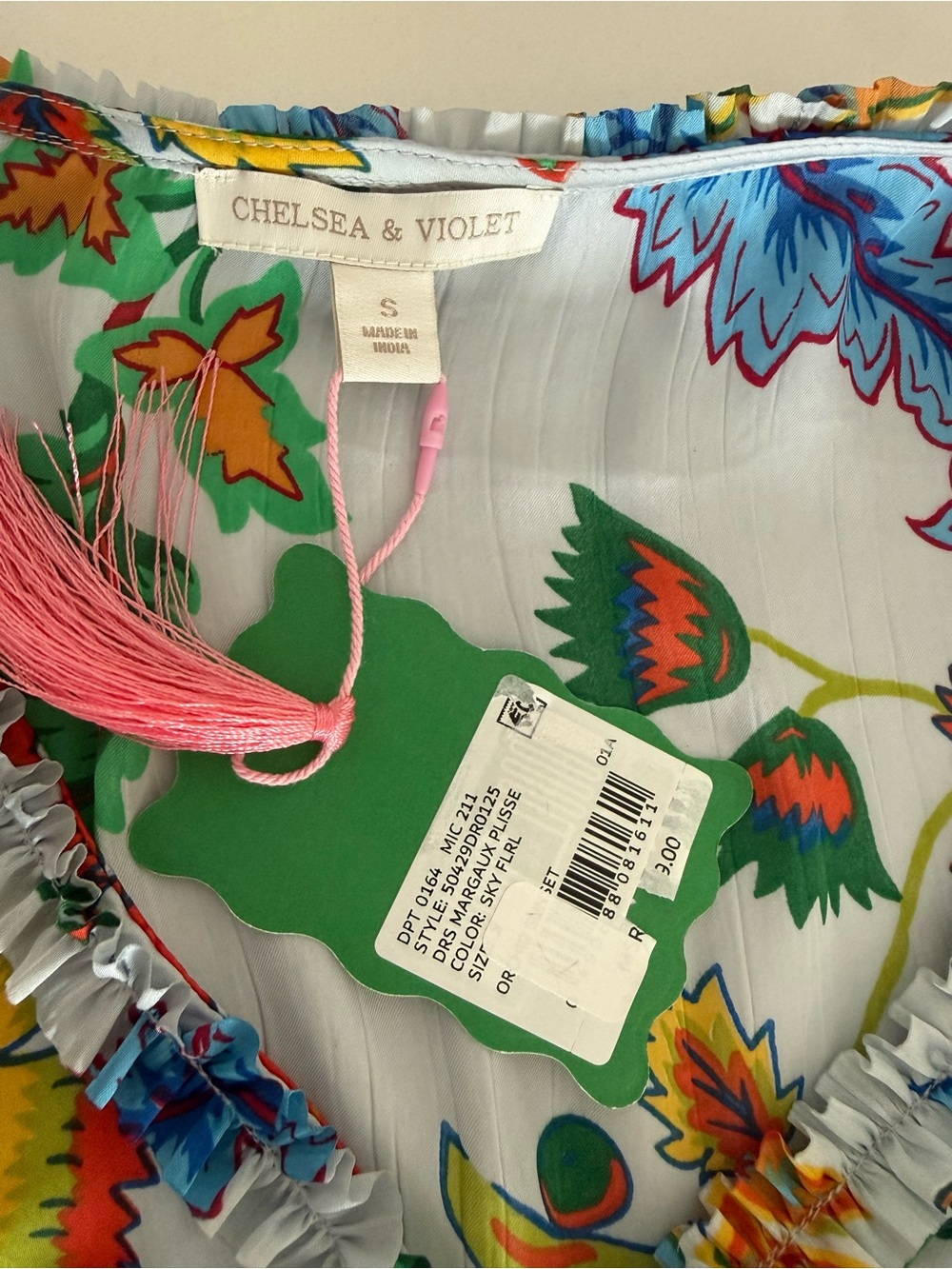 NWT Chelsea and Violet Floral Tiered Maxi Dress in Light Blue - Picture 8 of 9